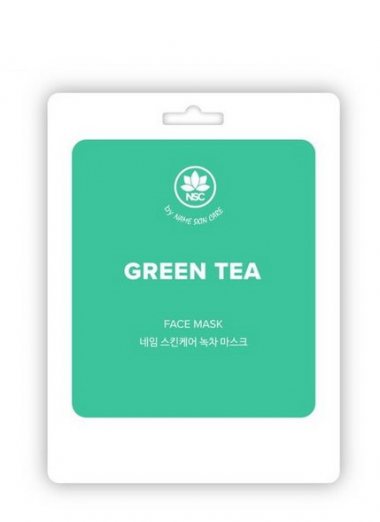 Name Skin Care Маска тканевая для лица разглаживающая подтягивающая кожу с Зеленым чаем 22 гр — Makeup market